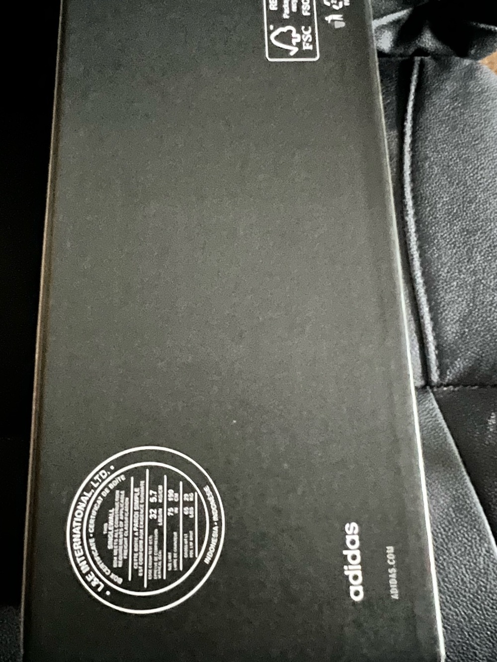 adidas unisex Black & White Slide Sandals - Picture 9 of 9